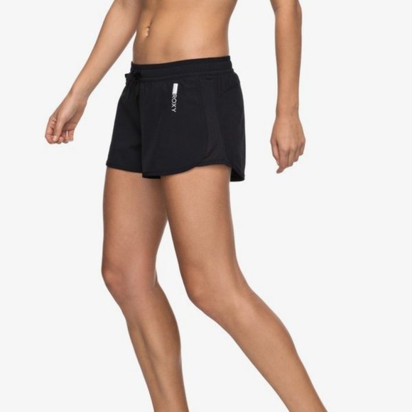 Roxy All in Time Black Running Shorts - Picture 3 of 12
